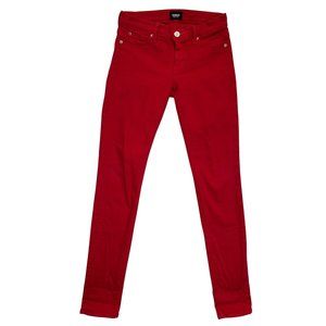 Hudson Jeans Womens 26‎ Red Colette Midrise Skinny USA